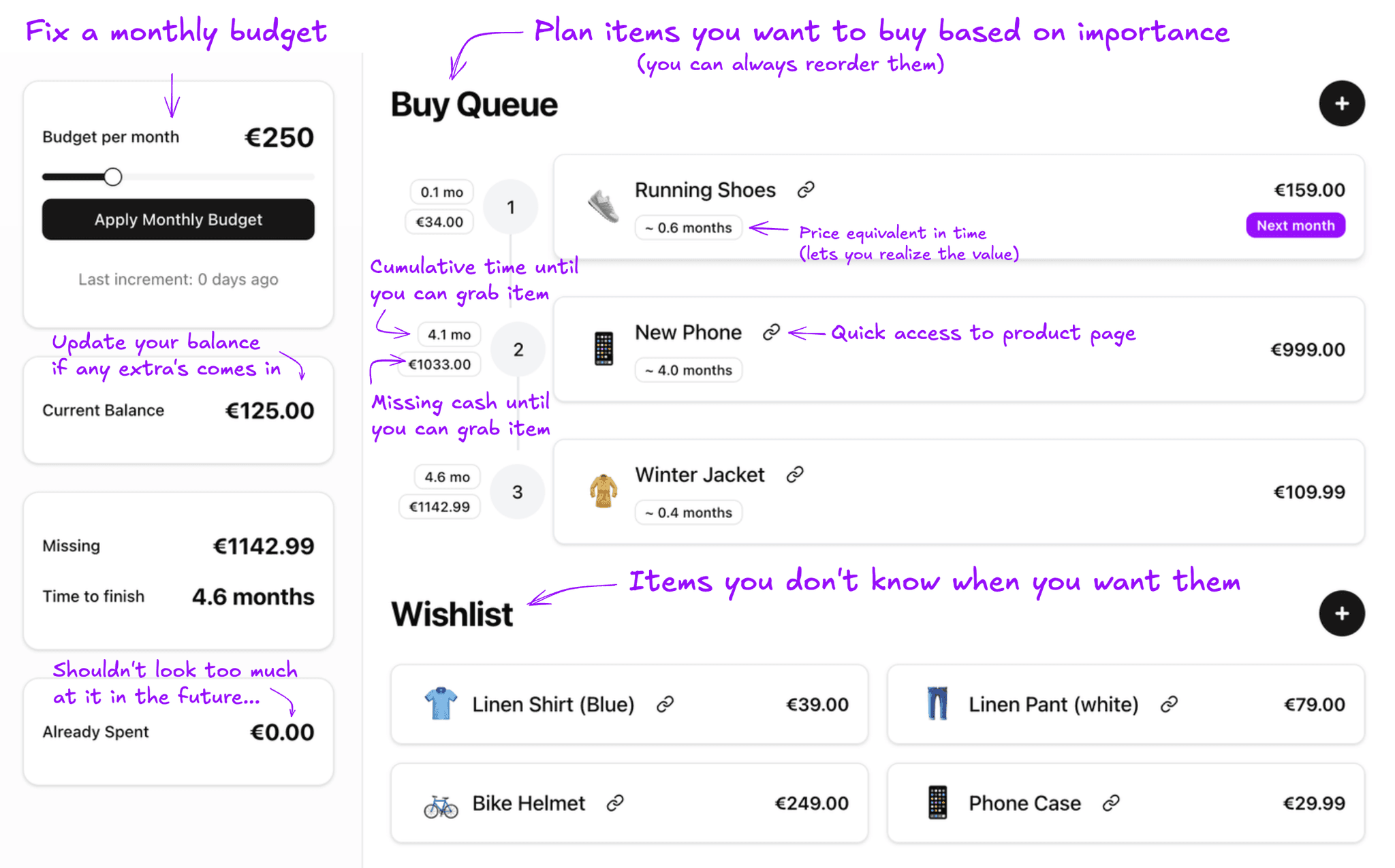 Buckr application example